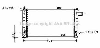 AVA QUALITY COOLING ol2048 -  Радиатор, охлаждение двигателя